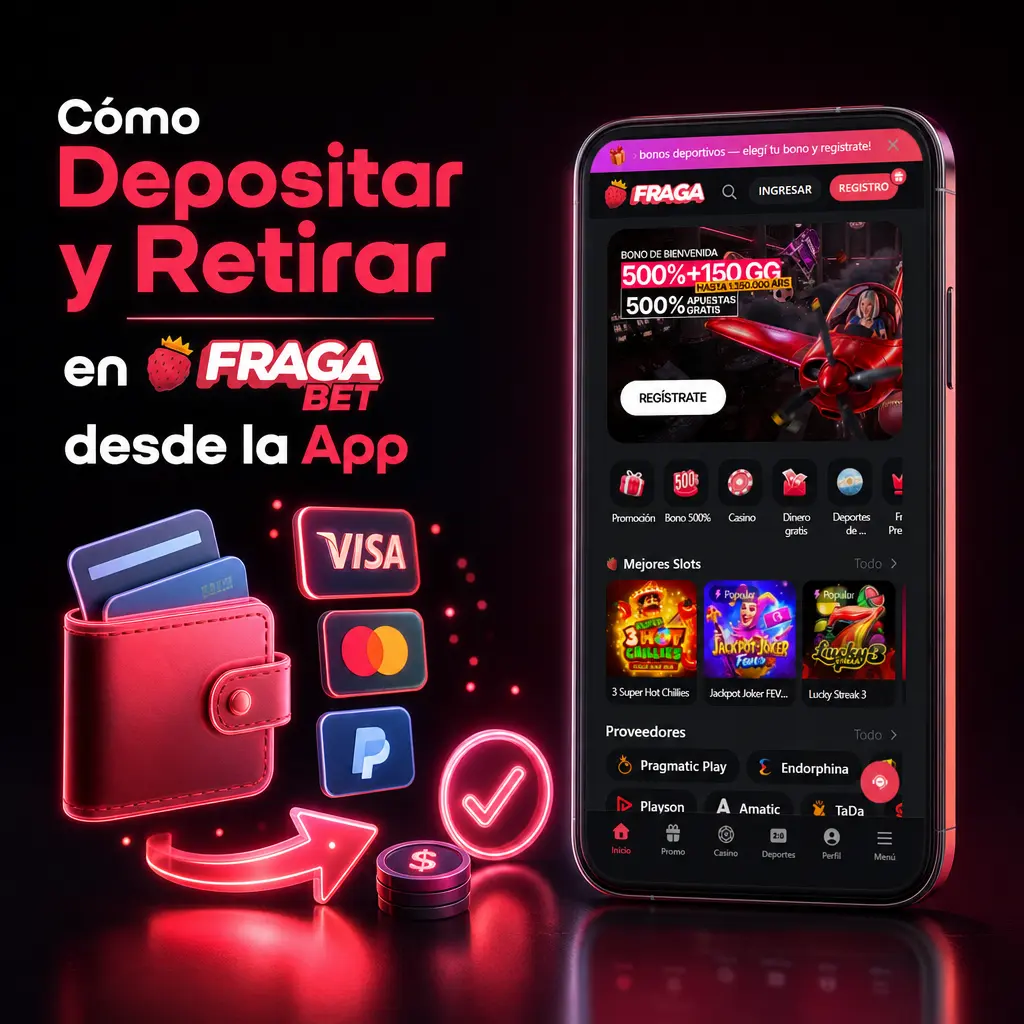 Guía paso a paso para depositar y retirar dinero en Fragabet usando la app móvil con métodos de pago locales