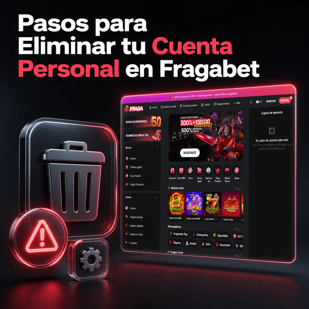 Pasos para eliminar tu cuenta personal en Fragabet desde la configuración de privacidad del perfil