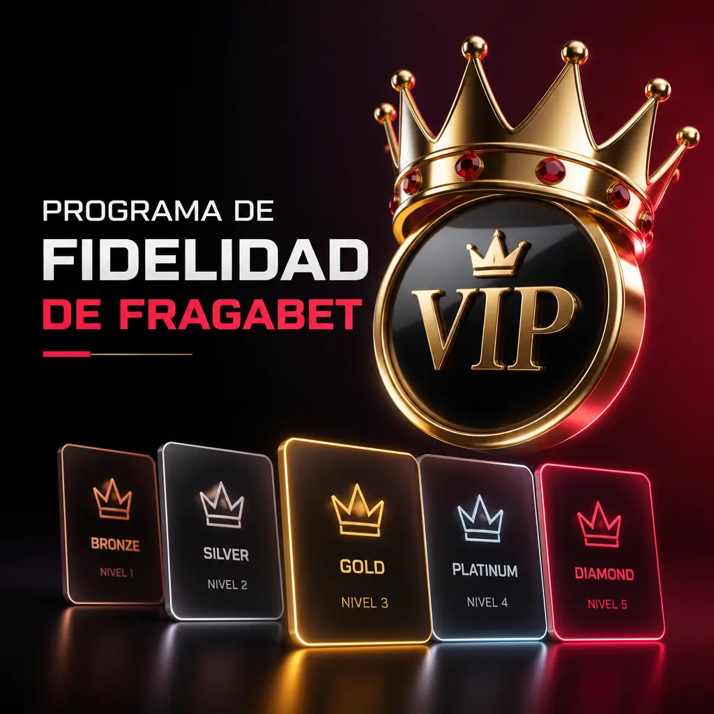 Programa de fidelidad del Club Fragabet: niveles Bronce, Plata, Oro, Platino y Diamante con beneficios crecientes